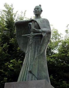A statue of Dom-Justo-Takayama