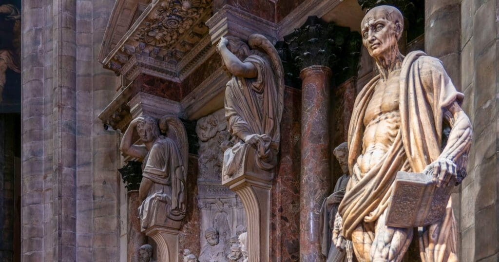 Saint Bartholomew, one of the Twelve Apostles, preached across Mesopotamia, Persia, Armenia, and beyond, spreading the Gospel widely.