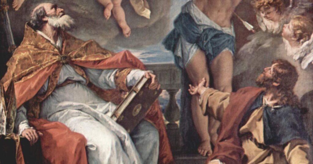 Saint Eusebius of Vercelli, with Saint Athanasius, affirmed Jesus' divinity against Arianism, enduring sufferings for the Faith, earning martyrdom.