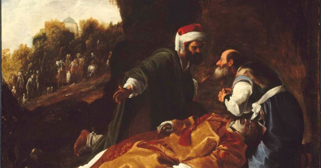 Saint Gamaliel, a Pharisee and doctor of the Law, advised the Sanhedrin to spare St. Peter and the Apostles, demonstrating his influential authority.