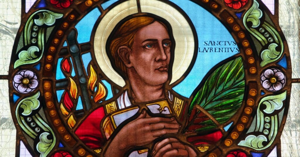 Saint Lawrence, Deacon and Martyr, was one of the victims of the persecution of Valerian in 258. He is one of the most celebrated Martyrs of the Church.