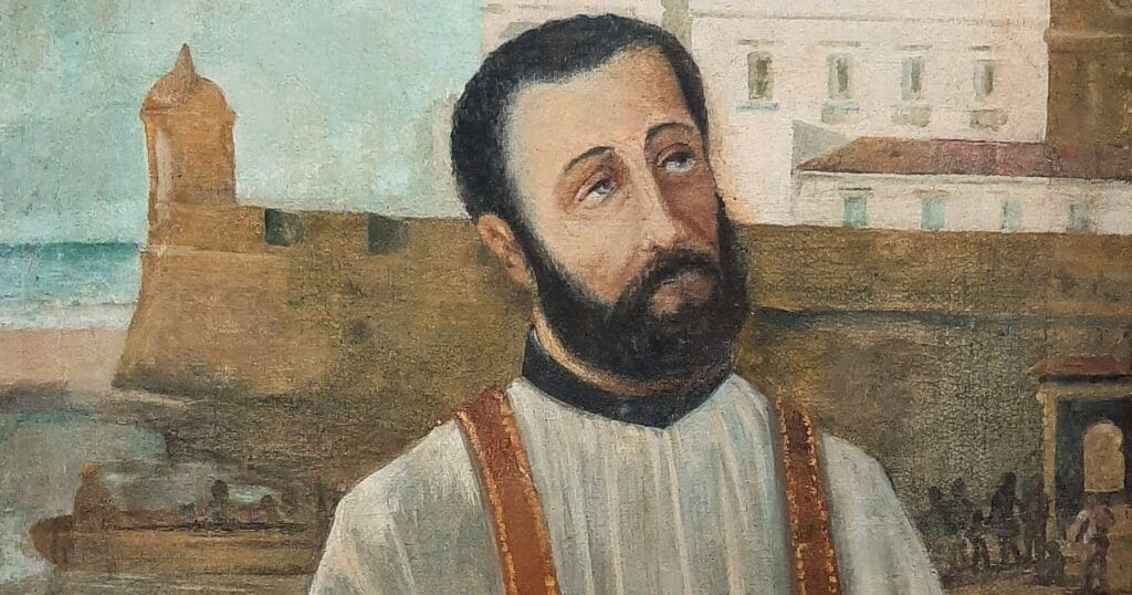 Saint Peter Claver dedicated his life to aiding slaves in Cartagena, baptizing 300,000.