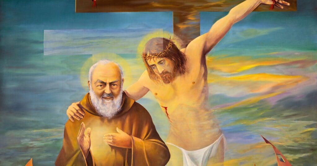 Padre Pio (1887–1968) was a Capuchin priest known for his stigmata, miracles, and sanctity; he was canonized in 2002.
