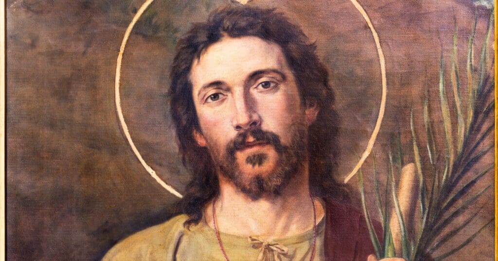 Saint Jude, Apostle and martyr, is revered for his epistle and known as the patron saint of desperate cases; his feast day is October 28.