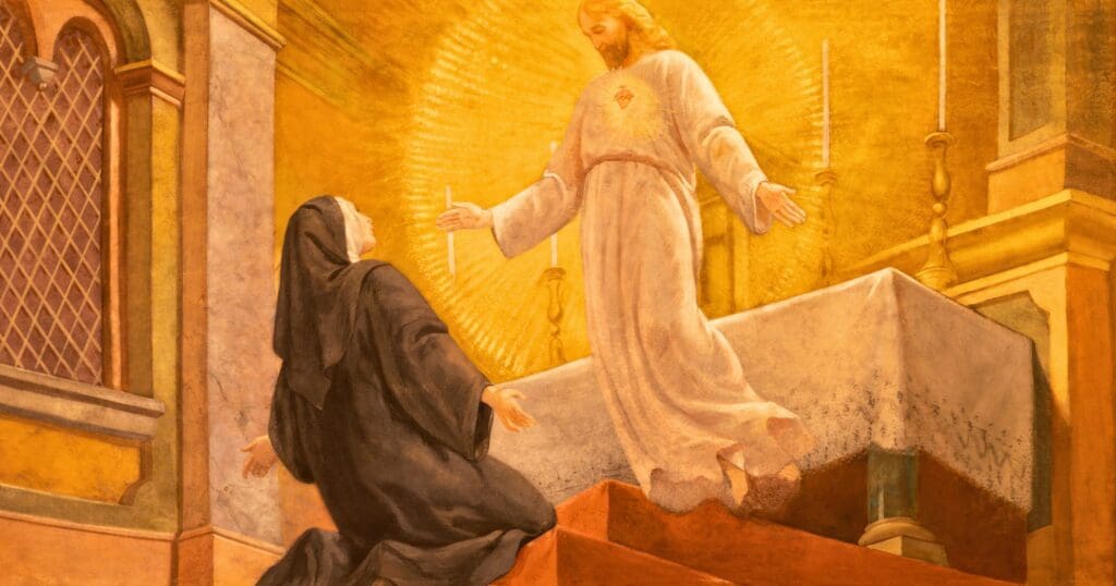Saint Faustina Kowalska, celebrated for her profound messages of God's mercy, experienced mystical visions and revelations, ultimately canonized by Pope John Paul II in 1993.