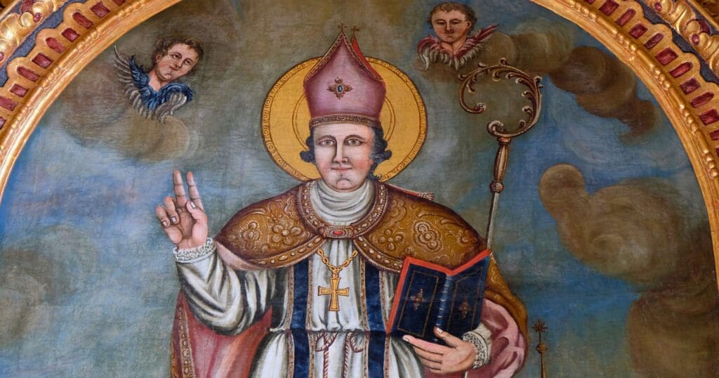 Bishop Wolfgang of Regensburg (d. 994) was a Benedictine monk, missionary, and reformer, known for his dedication to the clergy, education, and the poor.