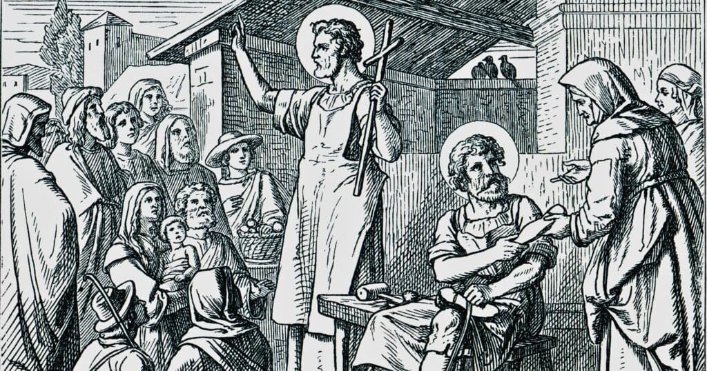 Saints Crispin and Crispinian, Early Church martyrs, were renowned for their missionary work, steadfast faith, and patronage to shoemakers, facing martyrdom in 285/286.
