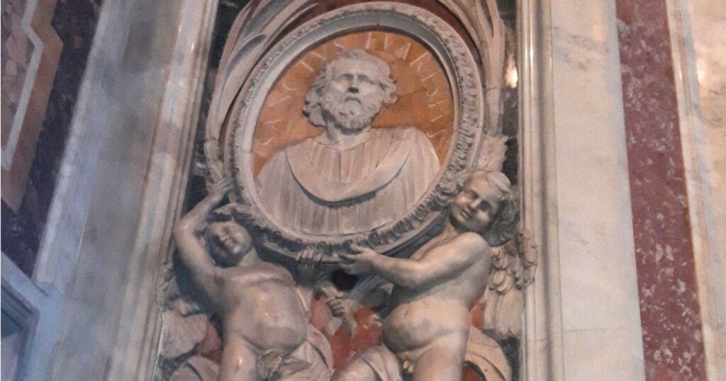 Pope Saint Evaristus was the fifth pope, holding office from circa 97 to 105. He was also known as Aristus. Little is known about Saint Evaristus.
