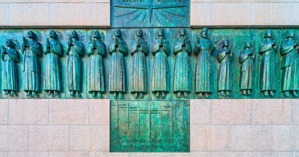 Saint Paul Miki and Companions, canonized martyrs, heroically upheld their Christian faith, facing crucifixion in Japan during the 16th-century religious persecution.