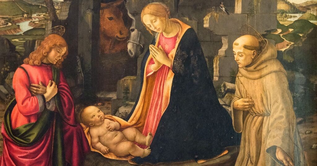 Saint Julian, patron of travelers and hoteliers, overcame tragedy through penance, founding an inn and hospital, and achieved redemption by aiding a divine visitor.