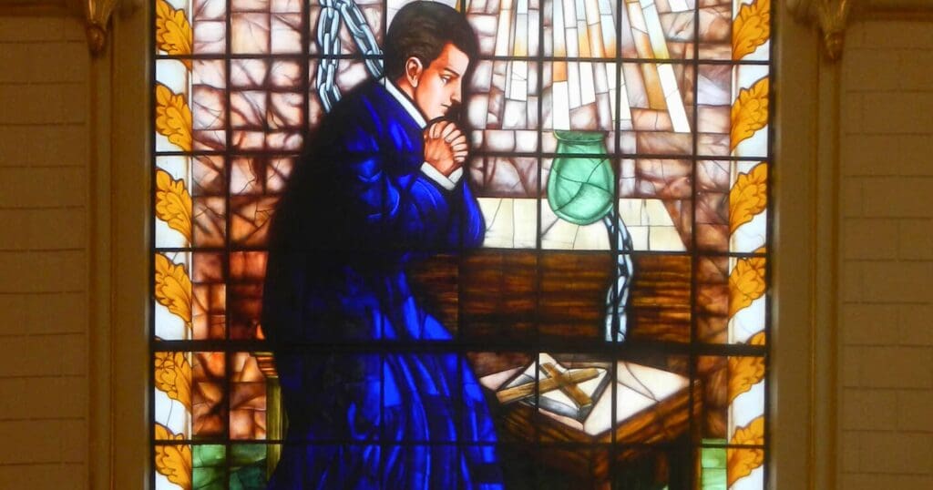 Jesuit missionary, ascetical writer, spiritual director to St. Margaret Mary Alacoque. He died in 1682.