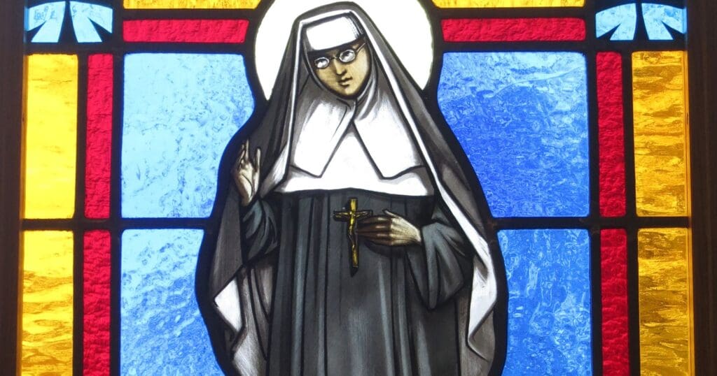 Saint Katharine Drexel, born into wealth, devoted her life to founding schools for African Americans and Native Americans, including Xavier University, the first Catholic university for African Americans.
