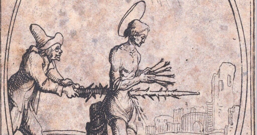 Saint Benjamin was a deacon martyred circa 424 in Persia. St. Benjamin was executed during a period of persecution of Christians that lasted forty years and through the reign of two Persian kings. St. Benjamin was tortured mercilessly until his death in the year 424, specifically, 