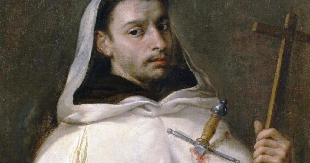 Angelus, born in 1185 Jerusalem to Jewish parents, was among the earliest Carmelites in Sicily. Killed by non-believers, he's Sicily's revered patron.
