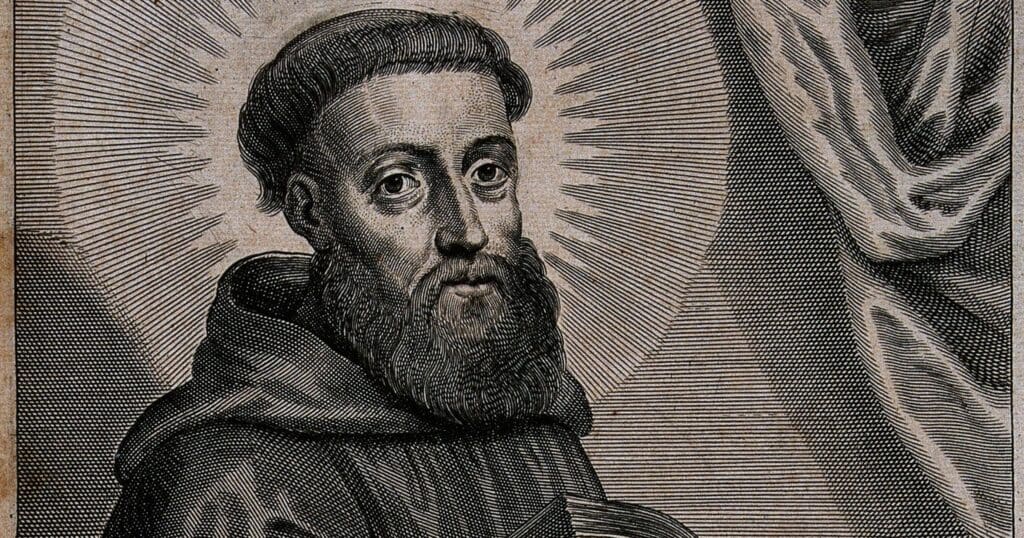 St. Augustine of Canterbury was a monk and abbot in Rome, Italy when he was sent by Pope Saint Gregory the Great with 40 brother monks, to evangelize the British Isles in 597. He is called the Apostle of the English.