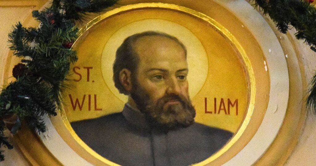 Saint William of Vercelli, orphaned young, made a pilgrimage at 15, living in austere contemplation on a mountain near Zaragoza.