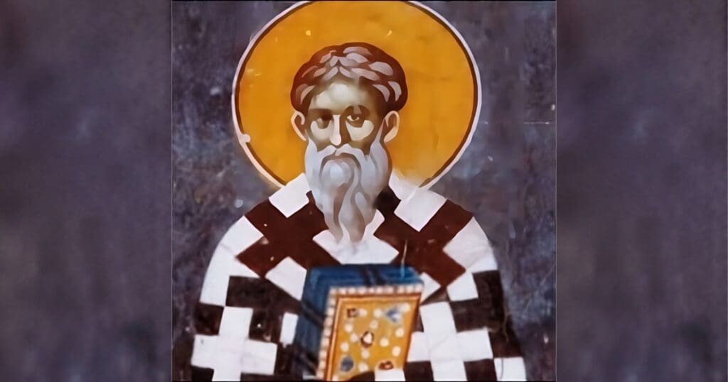 Saint Paul, Bishop of Constantinople, during the period of bitter controversy in the Church over the Arian heresy. Elected in 336 to succeed Alexander of Constantinople, the following year he was exiled to Pontus by Emperor Constantius II. Here he was deliberately starved and finally strangled by Arian supporters. He is considered a martyr for the orthodox cause and was a close friend St. Athanasius.