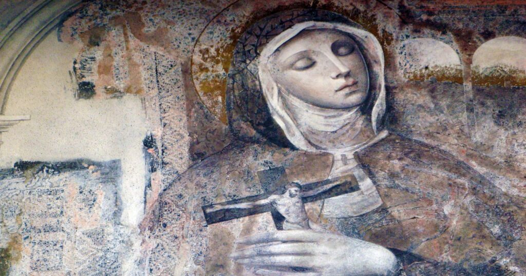 A devoted nun who received the stigmata, persevered through trials, and served selflessly. Canonized in 1839 for her unwavering faith.