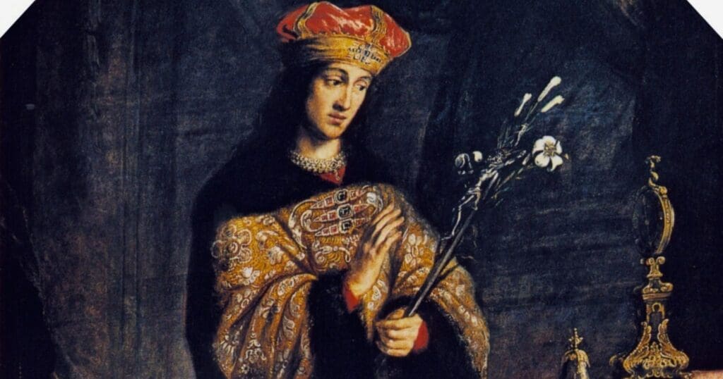 Saint Casimir (1458-1484) was a Polish prince known for his piety, chastity, and devotion, becoming a patron saint of Poland and Lithuania posthumously.